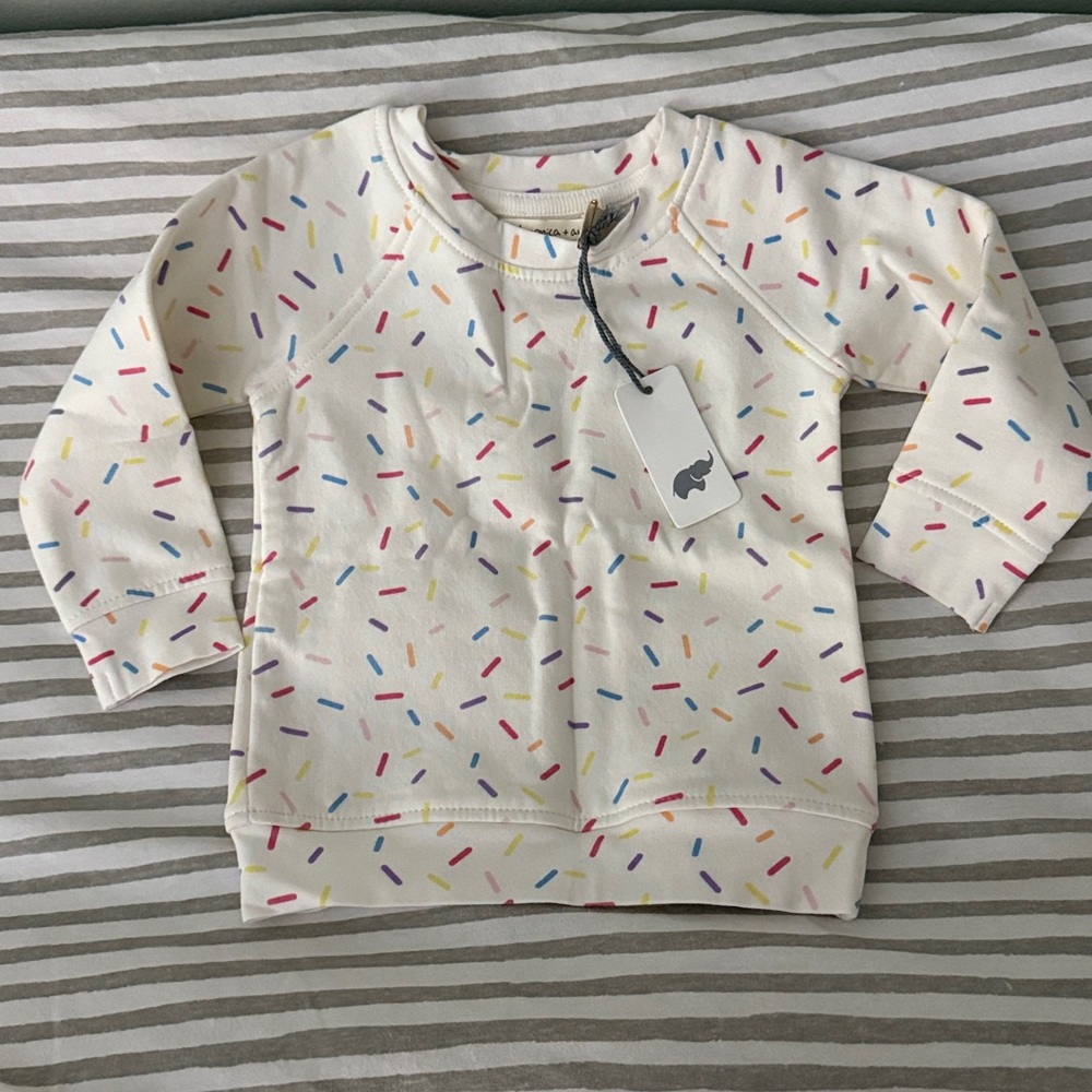 Monica + Andy Organic Sprinkle Sweatshirt- 6-9M